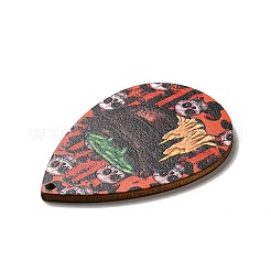 Single Face Printed Wood Big Pendants&nbsp;LS-WOOD-H102-04D