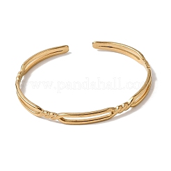 304 Stainless Steel Cuff Bangles for Women&nbsp;LS-BJEW-H635-02G