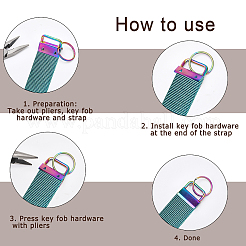 20Pcs Iron Split Key Rings&nbsp;FIND-CA0006-54