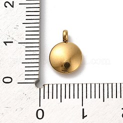 304 Stainless Steel Black Enamel Charms&nbsp;STAS-R009-01G-F