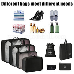 8Pcs Polyester Travel Toiletry Bags&nbsp;ABAG-WH0046-118B