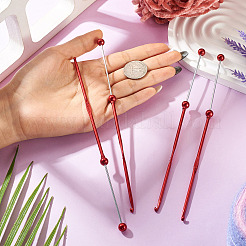 4Pcs DIY Alloy Beadable Crochet Hooks&nbsp;AJEW-TA0003-50A