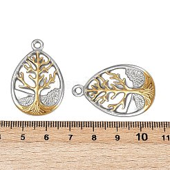 304 Stainless Steel Pendants&nbsp;STAS-L290-49GP