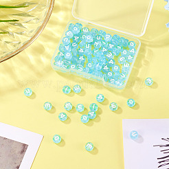 100Pcs 5 Styles Transparent Acrylic Beads&nbsp;TACR-TA0001-54C