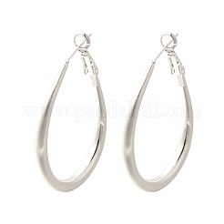 Brass Hoop Earrings for Women&nbsp;LS-EJEW-A121-22S