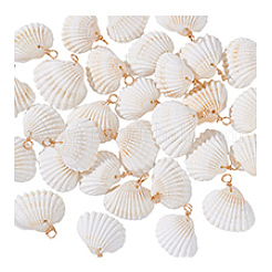 30Pcs Natural Shell Pendants&nbsp;PALLOY-PH01844