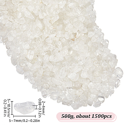 500G Natural Quartz Crystal Chips Beads&nbsp;G-SP0001-08
