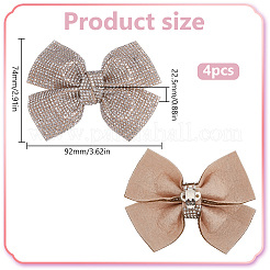 4Pcs Rhinestone Shoe Buckle Clips&nbsp;FIND-FG0003-13B
