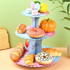 3-Tier Paper Cake Display Stand&nbsp;AJEW-CJ0001-52