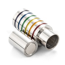 304 Stainless Steel Magnetic Enamel Clasps&nbsp;STAS-P285-02P