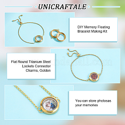 DIY Memory Floating Bracelet Making Kit&nbsp;DIY-UN0004-41G