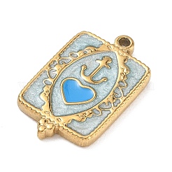 304 Stainless Steel Enamel Pendants&nbsp;STAS-I369-01G