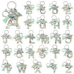 Resin & Acrylic & Faux Suede Tassel Keychain&nbsp;KEYC-YW00126-01