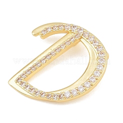 Brass Micro Pave Clear Cubic Zirconia Pendants&nbsp;CU-CBA8481-01G-D