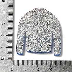 Printed Christmas Theme Acrylic Pendants&nbsp;OACR-L018-07D