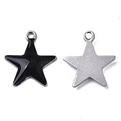 201 Stainless Steel Enamel Charms&nbsp;STAS-N088-14A