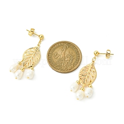 Natural Pearl Chandelier Earrings&nbsp;EJEW-TA00383