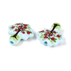 Printed Opaque Acrylic Beads&nbsp;OACR-N152-11B