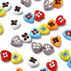 30Pcs 6 Colors Handmade Lampwork Beads&nbsp;LAMP-YW0004-19