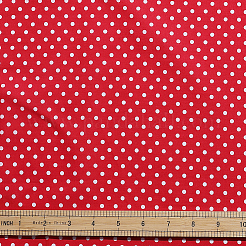 Polka Dot Pattern Cotton Fabric&nbsp;AJEW-PH0009-13A