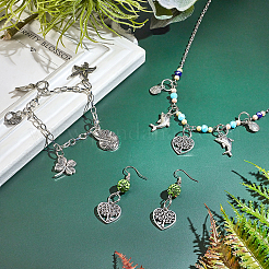 Tibetan Style Alloy Pendants&nbsp;PALLOY-PH0013-34AS
