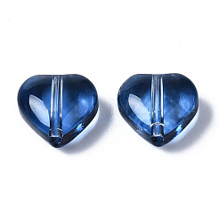 Transparent Spray Painted Glass Beads&nbsp;X-GGLA-S054-012A-03