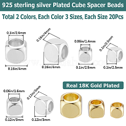120Pcs 6 Style Brass Beads&nbsp;KK-CN0002-73