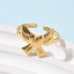 304 Stainless Steel Cuff Rings&nbsp;RJEW-P150-10G