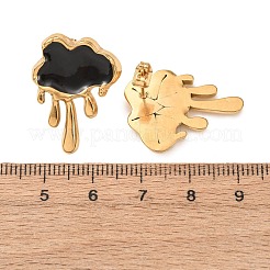 Valentine's Day 304 Stainless Steel Stud Earrings&nbsp;EJEW-D357-01A-G