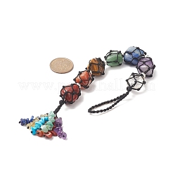 Chakra Gemstone Beads Pendant Decoration&nbsp;HJEW-JM00957