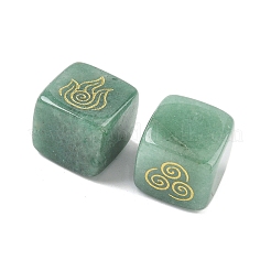 4Pcs 4 Styles Natural Green Aventurine Display Decorations&nbsp;G-F786-03A-05