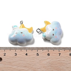 Weather Theme Opaque Resin Pendants&nbsp;RESI-R444-01C