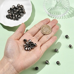 40Pcs 8 Styles Tibetan Style dZi Beads Strands&nbsp;G-YW0003-04