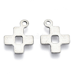 Non-Tarnish 201 Stainless Steel Tiny Cross Charms&nbsp;STAS-R116-046