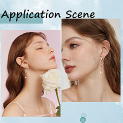 6Pcs Brass Stud Earring Finding&nbsp;KK-BBC0019-96A