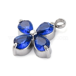 304 Stainless Steel Micro Pave Cubic Zirconia Pendants&nbsp;LS-STAS-U042-06P-03