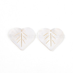 Natural Freshwater Shell Pendants&nbsp;LS-SHEL-R021-14