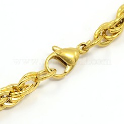 Fashionable 304 Stainless Steel Rope Chain Bracelet Making&nbsp;X-STAS-A028-B054G