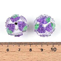 Fruit Round Resin Beads&nbsp;RESI-T059-03B