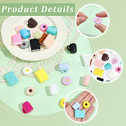 24Pcs 24 Styles Food Grade Silicone Beads&nbsp;SIL-PA0001-56