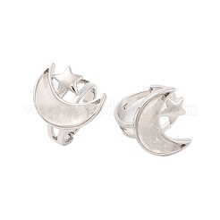 Moon & Star Natural Mixed Stone Adjustable Rings&nbsp;G-B085-18P