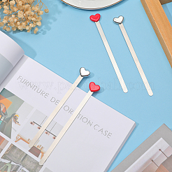 4Pcs 2 Colors 201 Stainless Steel Bookmarks&nbsp;AJEW-CP0005-79