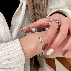 Rose Alloy Cuff Bangles for Women&nbsp;FS-WGA3415-01