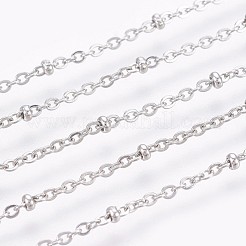 Tarnish Resistant 304 Stainless Steel Cable Chain Anklets&nbsp;LS-AJEW-P069-01P