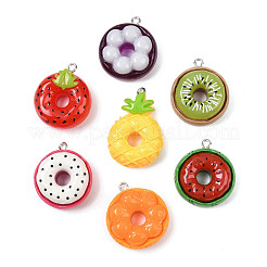 Fruit Theme Opaque Resin Pendants&nbsp;RESI-I350-05