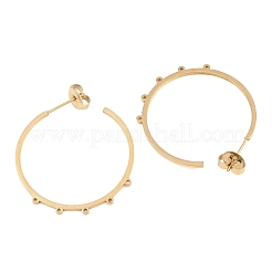 304 Stainless Steel Stud Earring Findings&nbsp;STAS-C182-01B-G