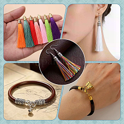 125Pcs 10 Styles Tibetan Style Alloy Cord Ends&nbsp;FIND-PH0038-44