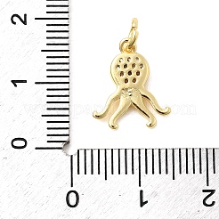Brass Micro Pave Cubic Zirconia Charms&nbsp;KK-C139-29A-G