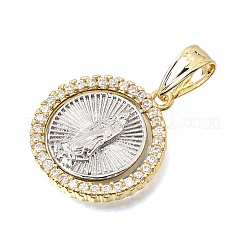 Religion Brass Micro Pave Clear Cubic Zirconia Pendants&nbsp;CU-CBAE7DF-06GP-A