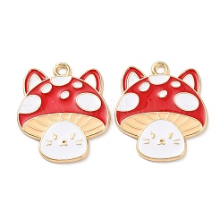 Rack Plating Alloy Enamel Pendants&nbsp;ENAM-Q449-09G